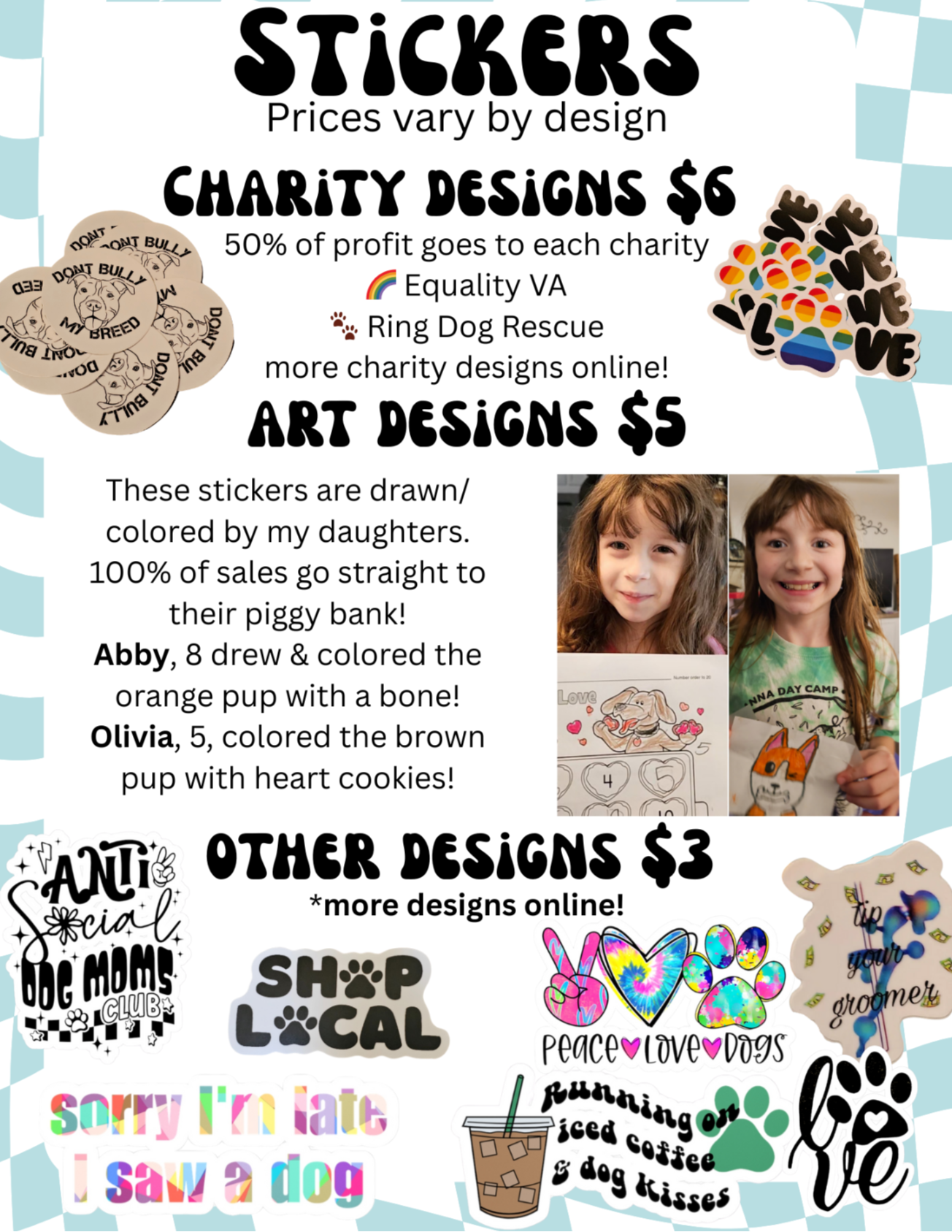 On Hand Stickers - Choose Design
