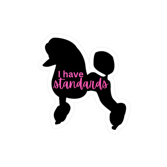 Standard Poodle sticker