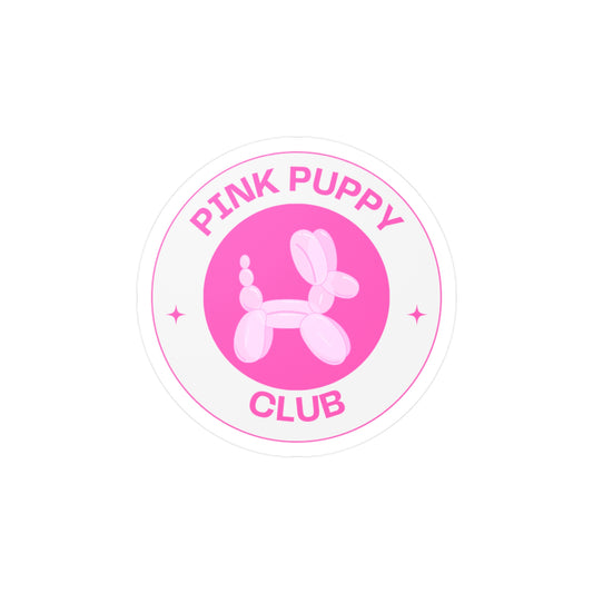 Pink Puppy Club sticker