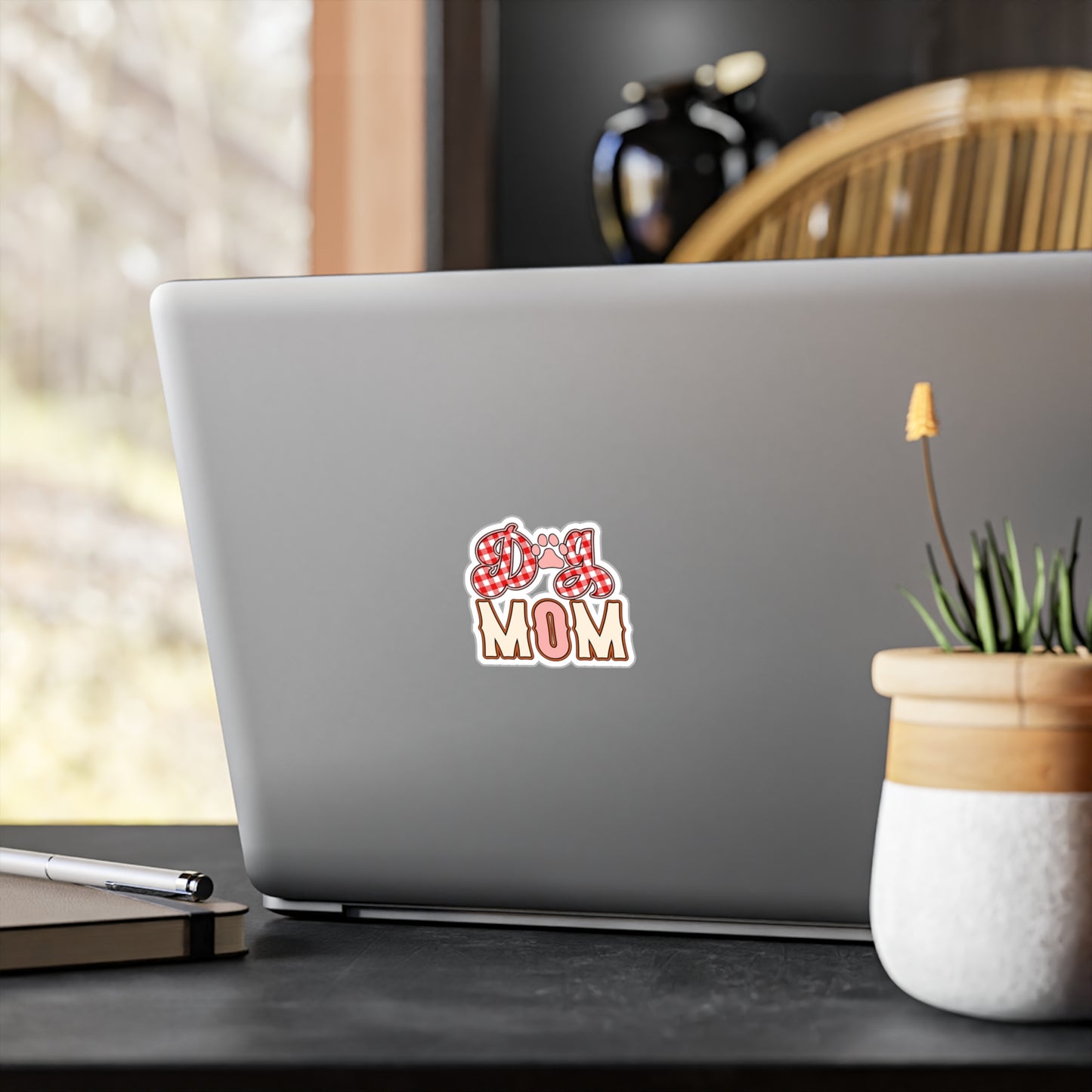 Western theme Dog Mom Sticker