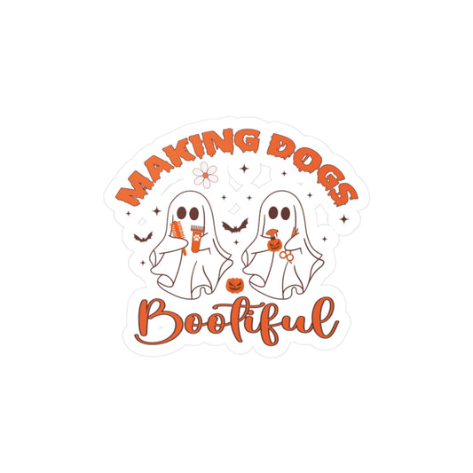 Making Dogs Bootiful Halloween Sticker