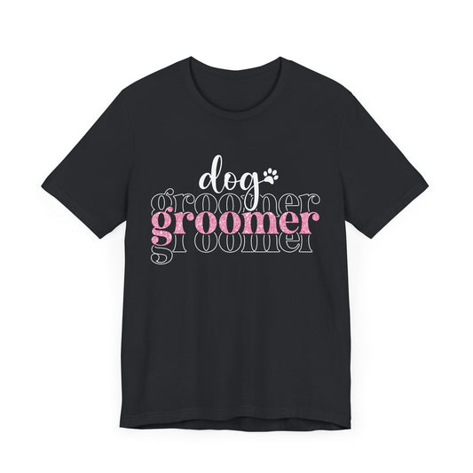 Pink Sparkle Dog Groomer Shirt