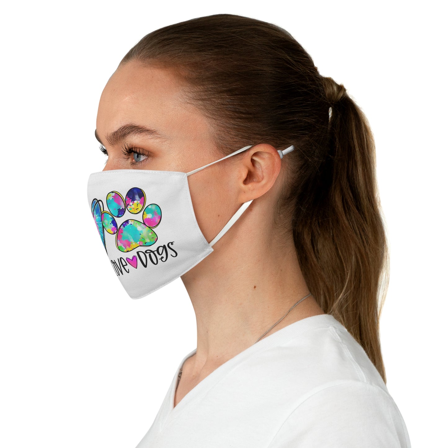 Peace Love Dogs Mask