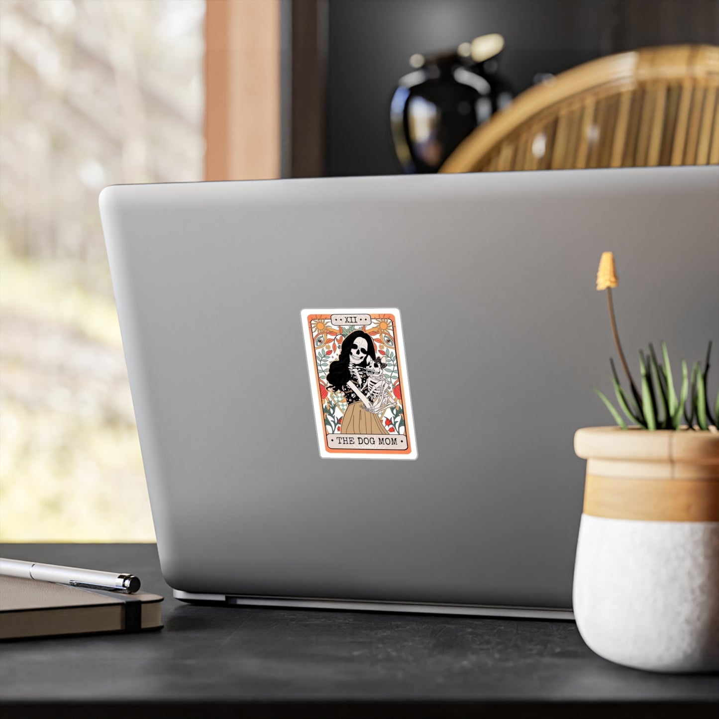 Dog Mom Tarot Card sticker