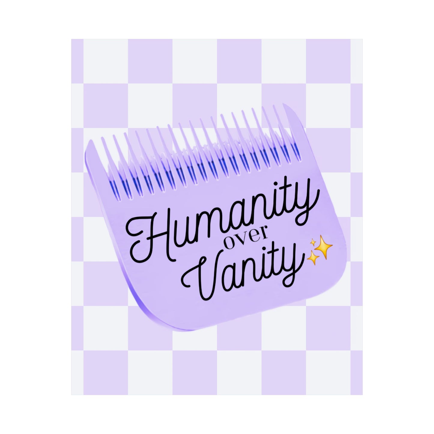 Humanity over Vanity print