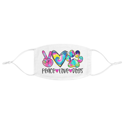 Peace Love Dogs Mask
