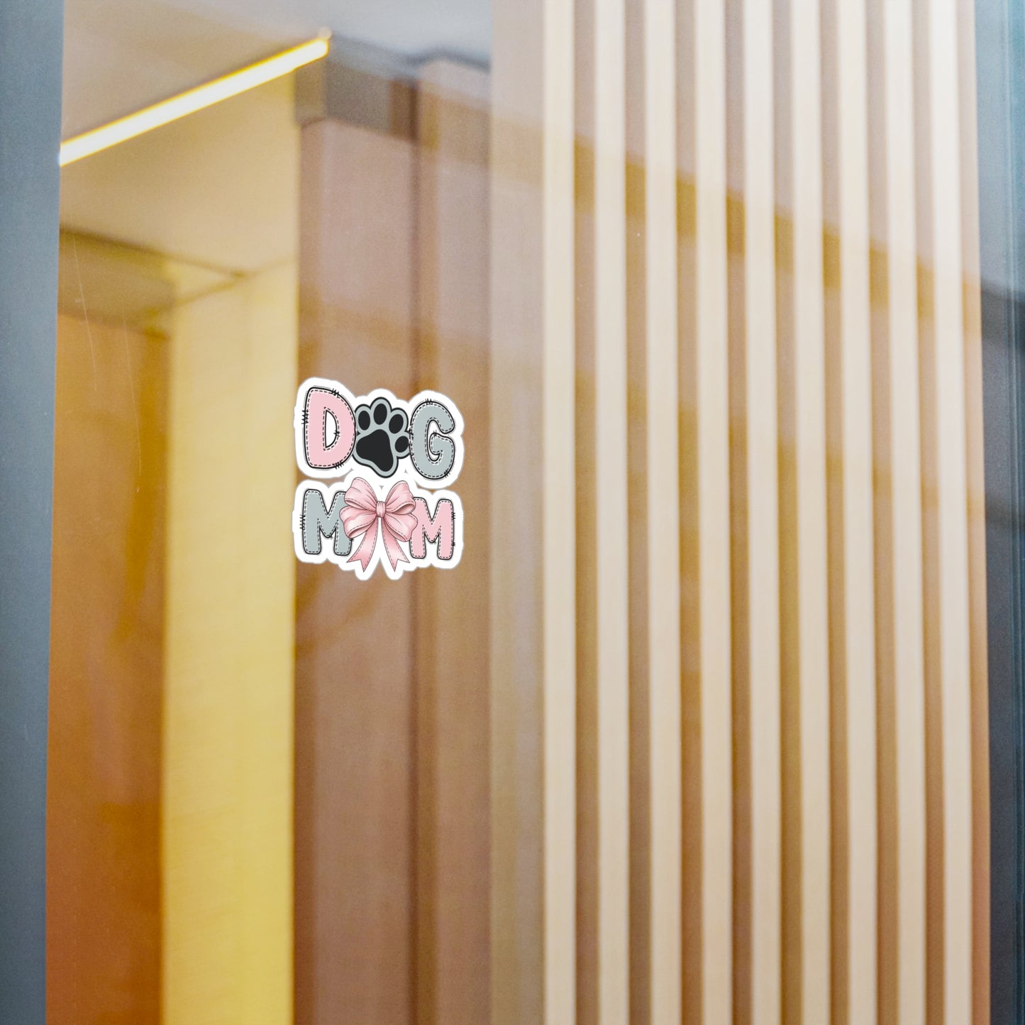 Dog Mom Bow sticker