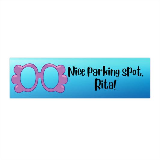 Nice Parking Spot Bumper Sticker