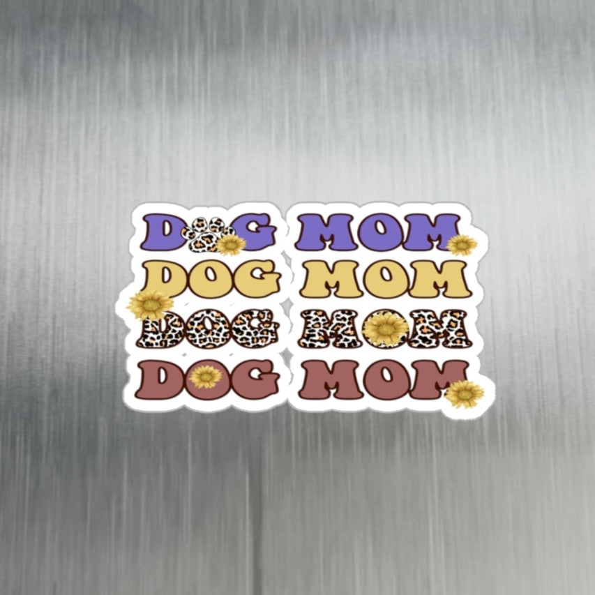 Dog Mom flower sticker