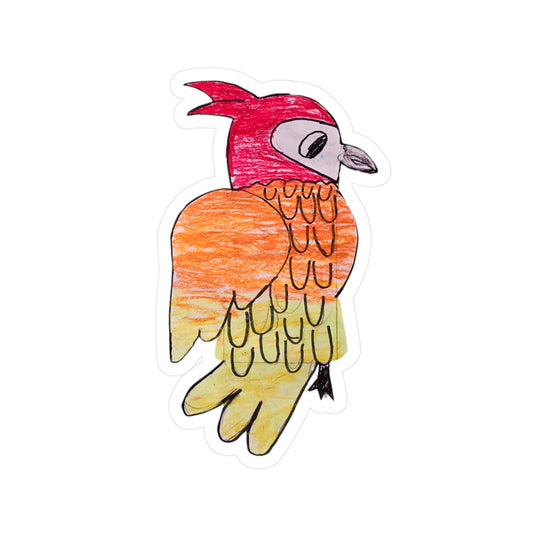Colorful Bird Kiss-Cut Vinyl Decals - Fun Wall Art, Kids' Room Decor, Party Favors, Gift for Bird Lovers, Sticker Collection