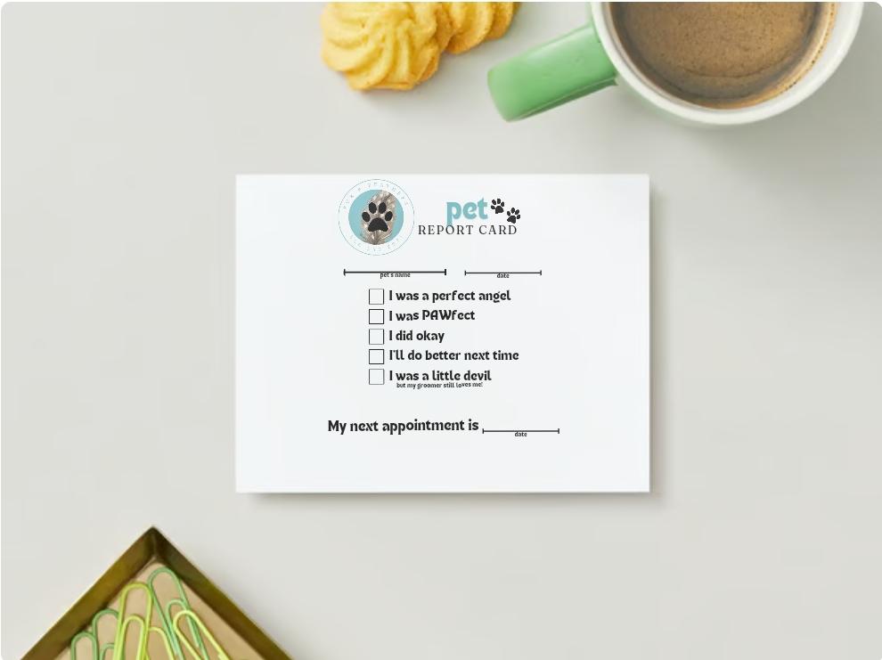 Grooming Report Card (digital file)