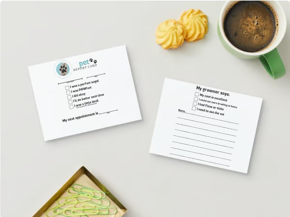 Grooming Report Card (digital file)