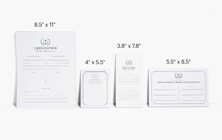 Matting Release Form (physical notepad)