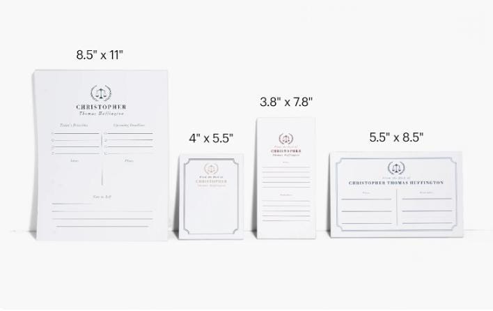 Grooming Report Card (physical notepad)