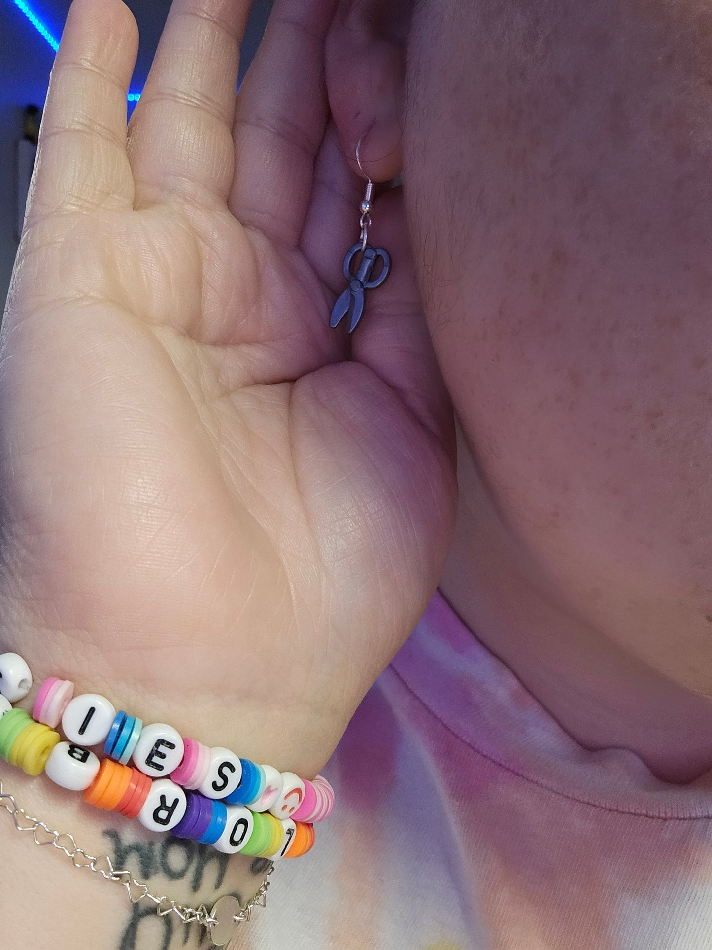 Interchangeable Lego earrings